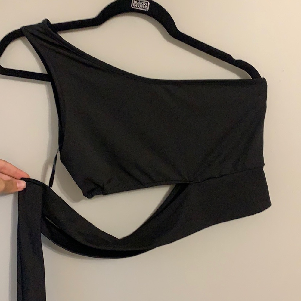 black dropped shirt